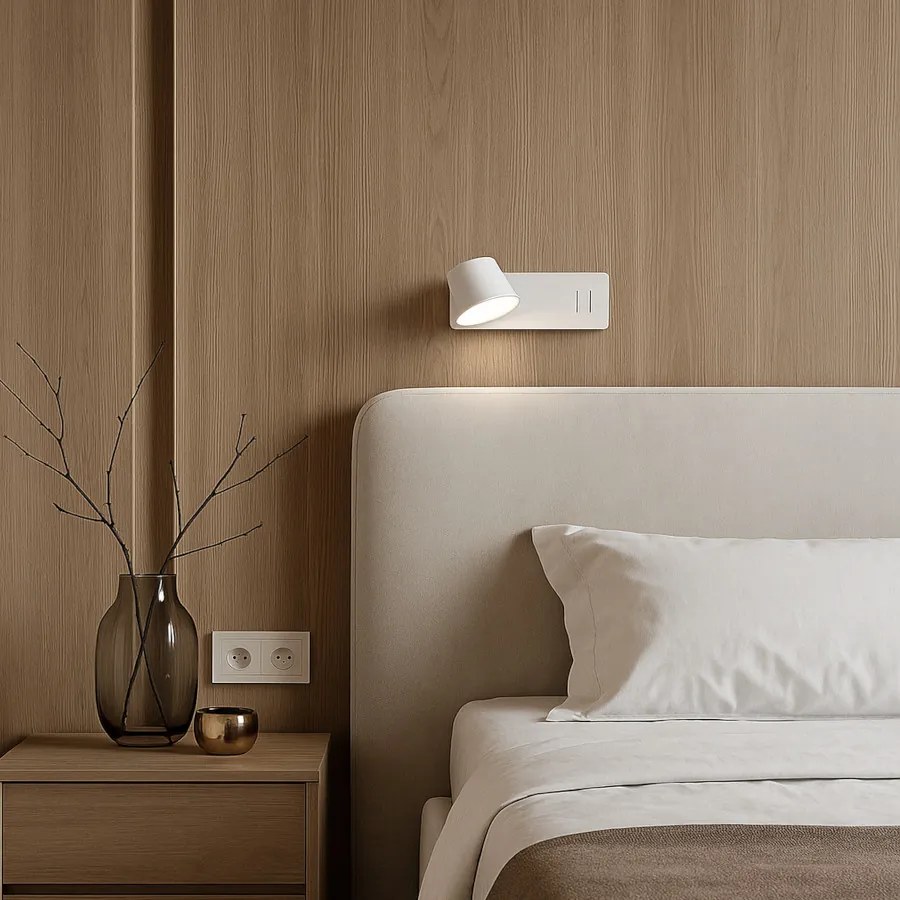 RENDL AMADEUS nástěnná s podsvícením bílá 230V LED 4+6W 3000K