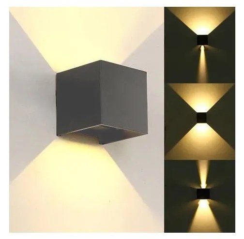 BOWI LED Kültéri fali lámpa KREON 2xLED/3W/230V IP54 3000K antracit BW0216
