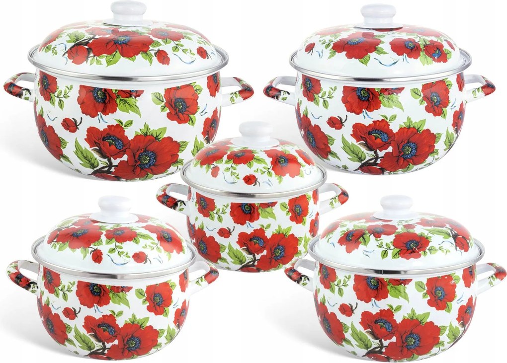 Zománcozott Edénykészlet Klasszikus 10 Db-os Edenberg