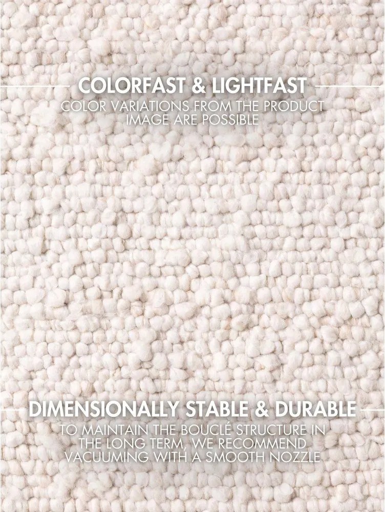 Elefántcsont színű kézi szövésű buklé futószőnyeg 80x200 cm Notting Hill Portobello – Ted Baker