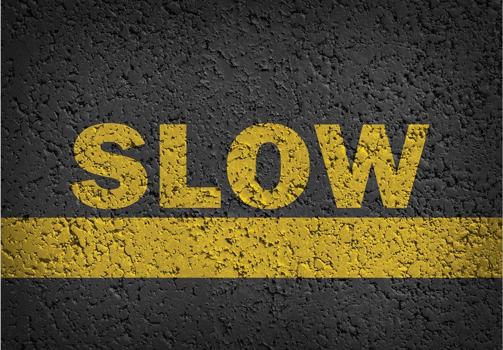 Flizelin fotótapéta Megjegyzés Út Aszfalt Slow Zone 416x254 +ragasztó