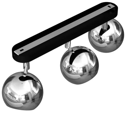 Spotlámpa COMET 3xGU10/8W/230V fekete/fényes króm