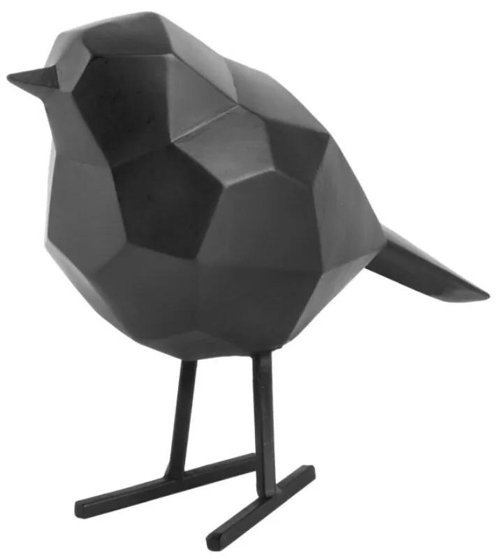 Bird szobor, fekete, 17cm