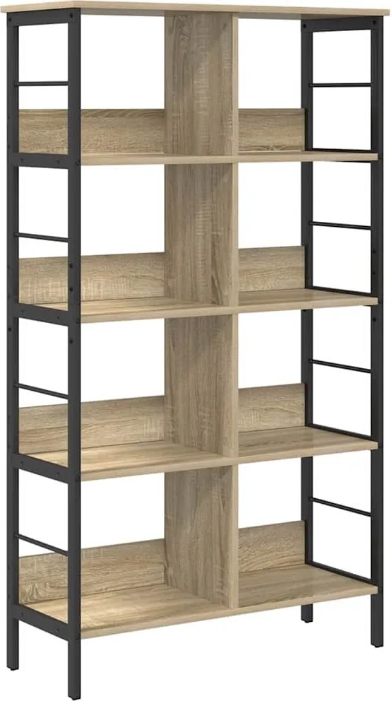 vidaXL Könyvespolc Sonoma tölgy 82 x 32 x 144,5 cm Faanyag