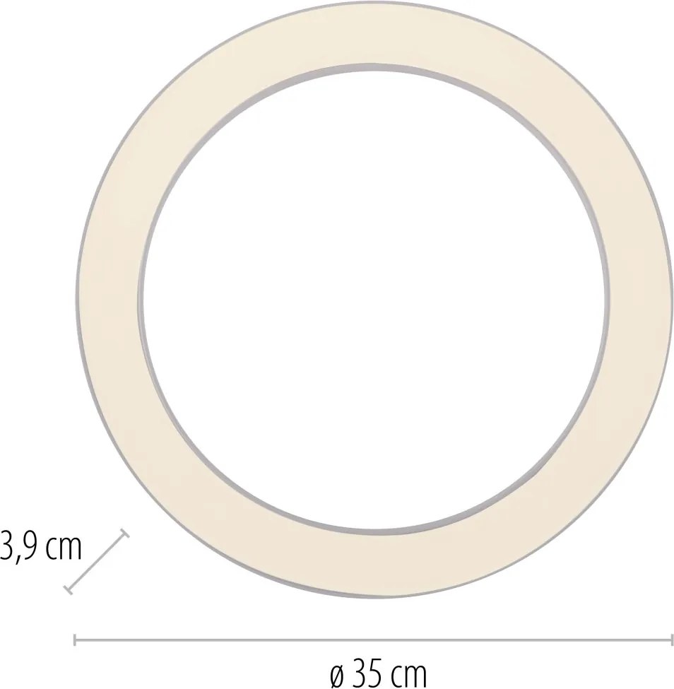 Paul Neuhaus modern mennyezeti lámpa pure lines round fehér pln6310-16