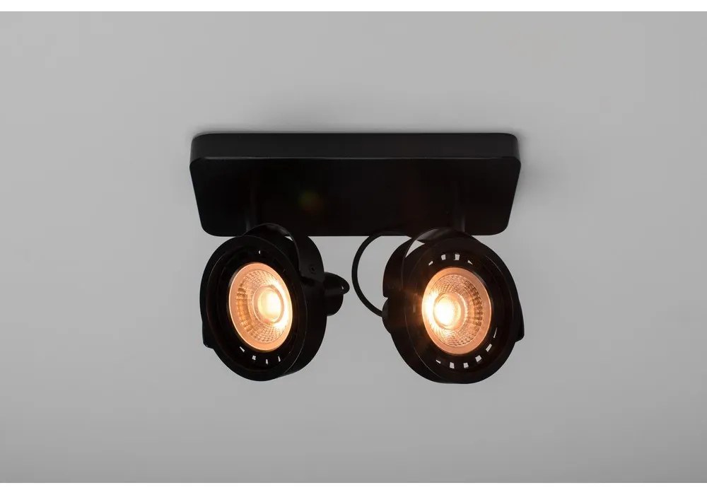 Fekete spotlámpa 12x28 cm Dice – Zuiver