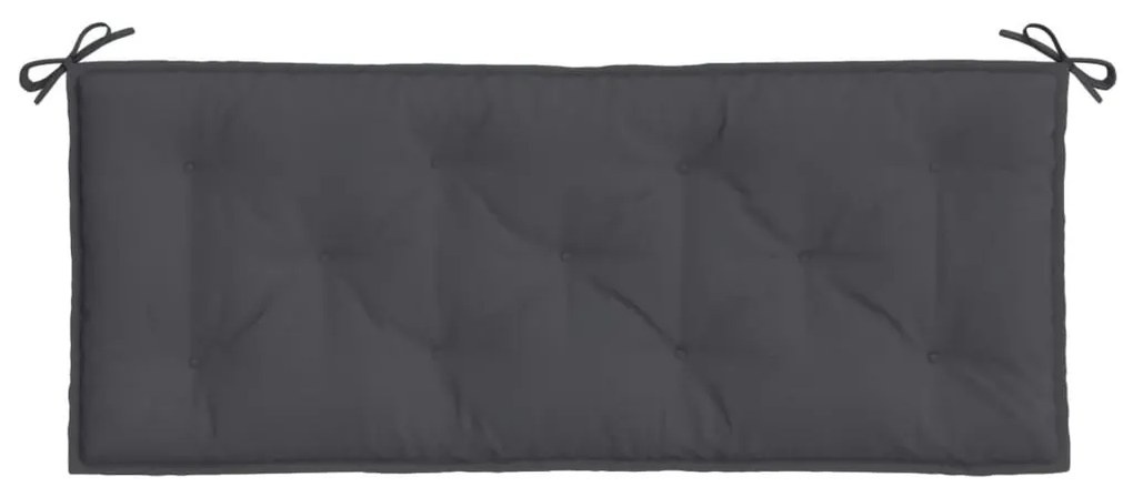 melange antracitszürke szövet kerti padpárna 120 x 50 x 7 cm