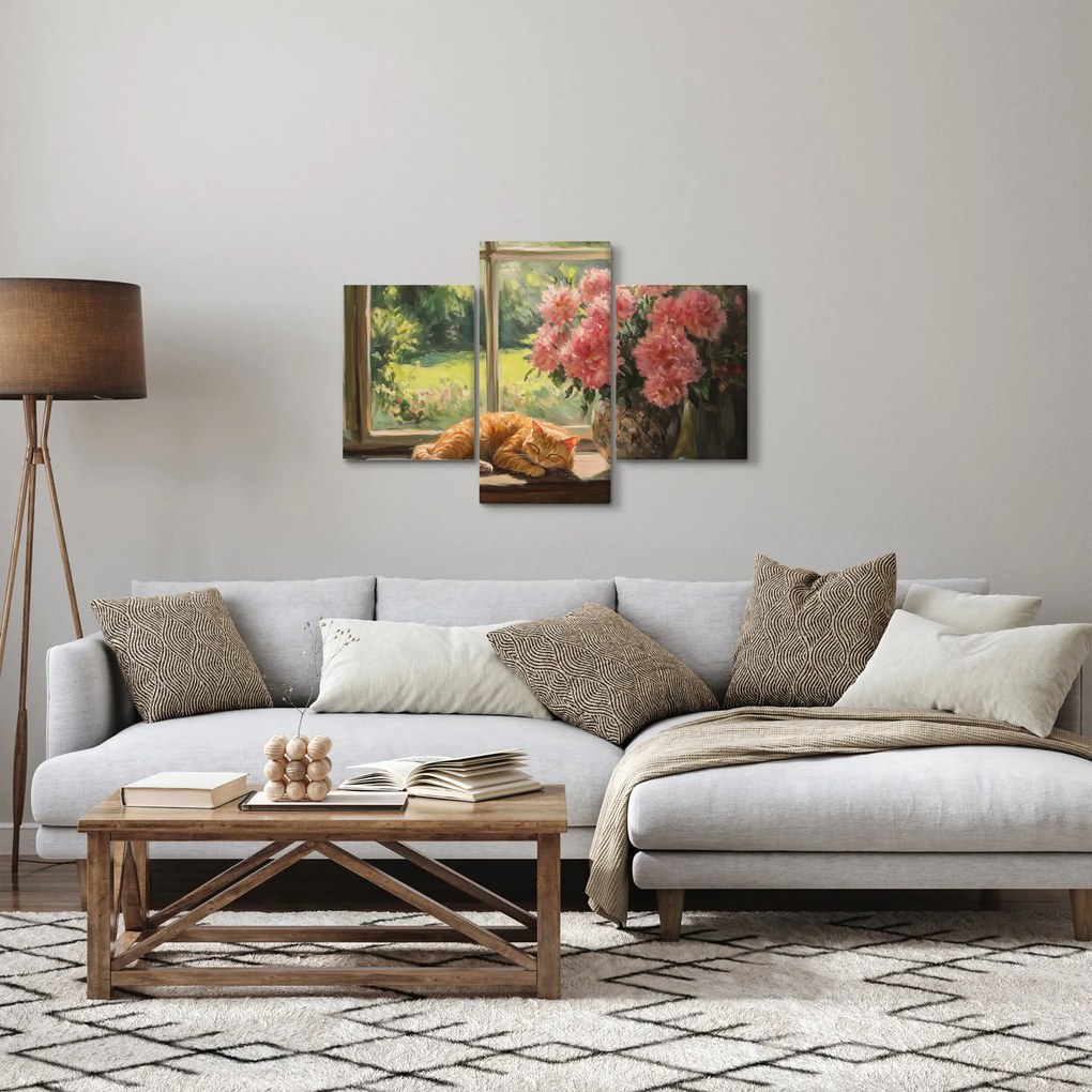 Kép - Macska az ablakban (90x60 cm)