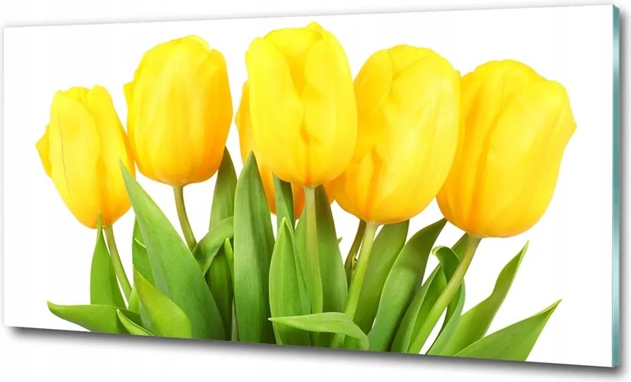 Fotó kép edzett üveg Virágok a réten 125x50