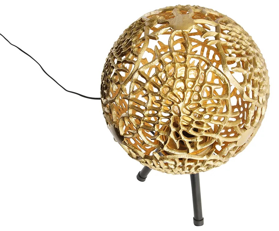 Art Deco asztali lámpa állványon arany - Maro