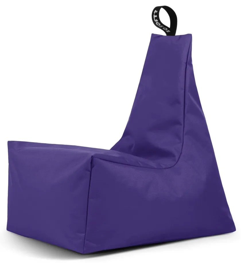 Lila babzsákfotel Icy L – So Soft?