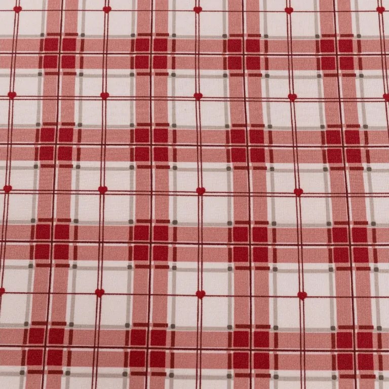 Mikroszálas lepedő TARTAN HEART színes 180x200 cm