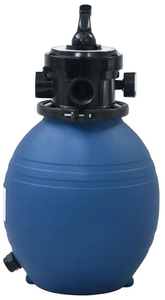 vidaXL kék medence-homokszűrő 4-állású szeleppel 300 mm