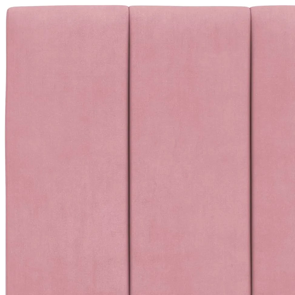 rózsaszín bársony fejtámla párna Hanko 80 cm
