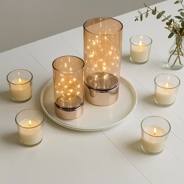 Solight 1V287 - SZETT 2x LED karácsonyi világítás 20xLED+10xLED/2xAA+3xAA meleg fehér