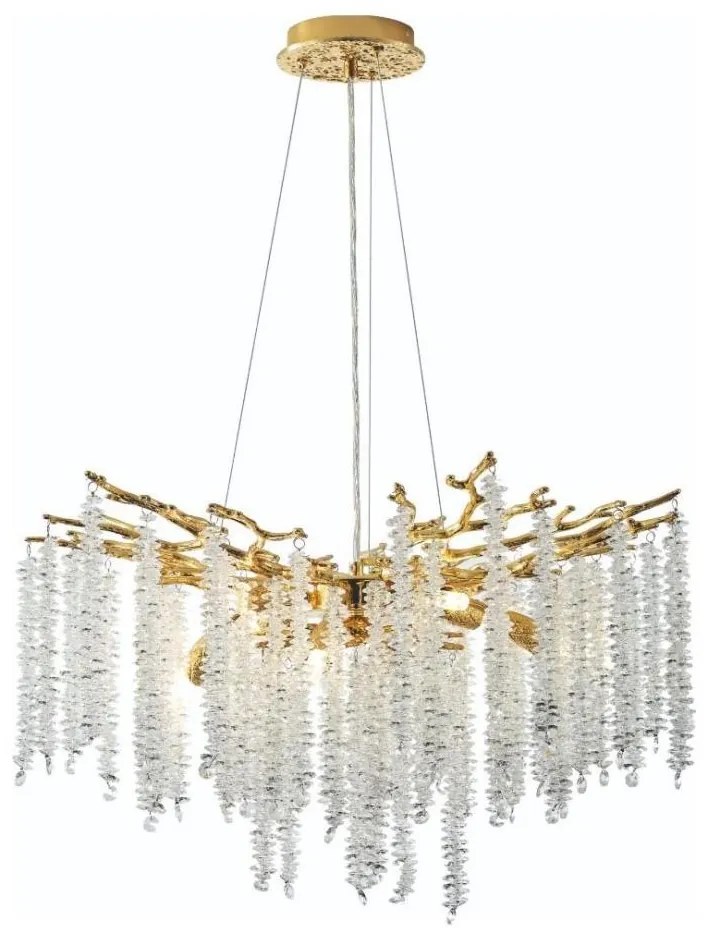 Zuma Line MD3720-1-EGN - Csillár zsinóron DIJON 8xG9/3,5W/230V arany