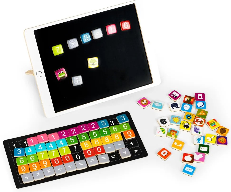 Mágneses fa tablet számokkal