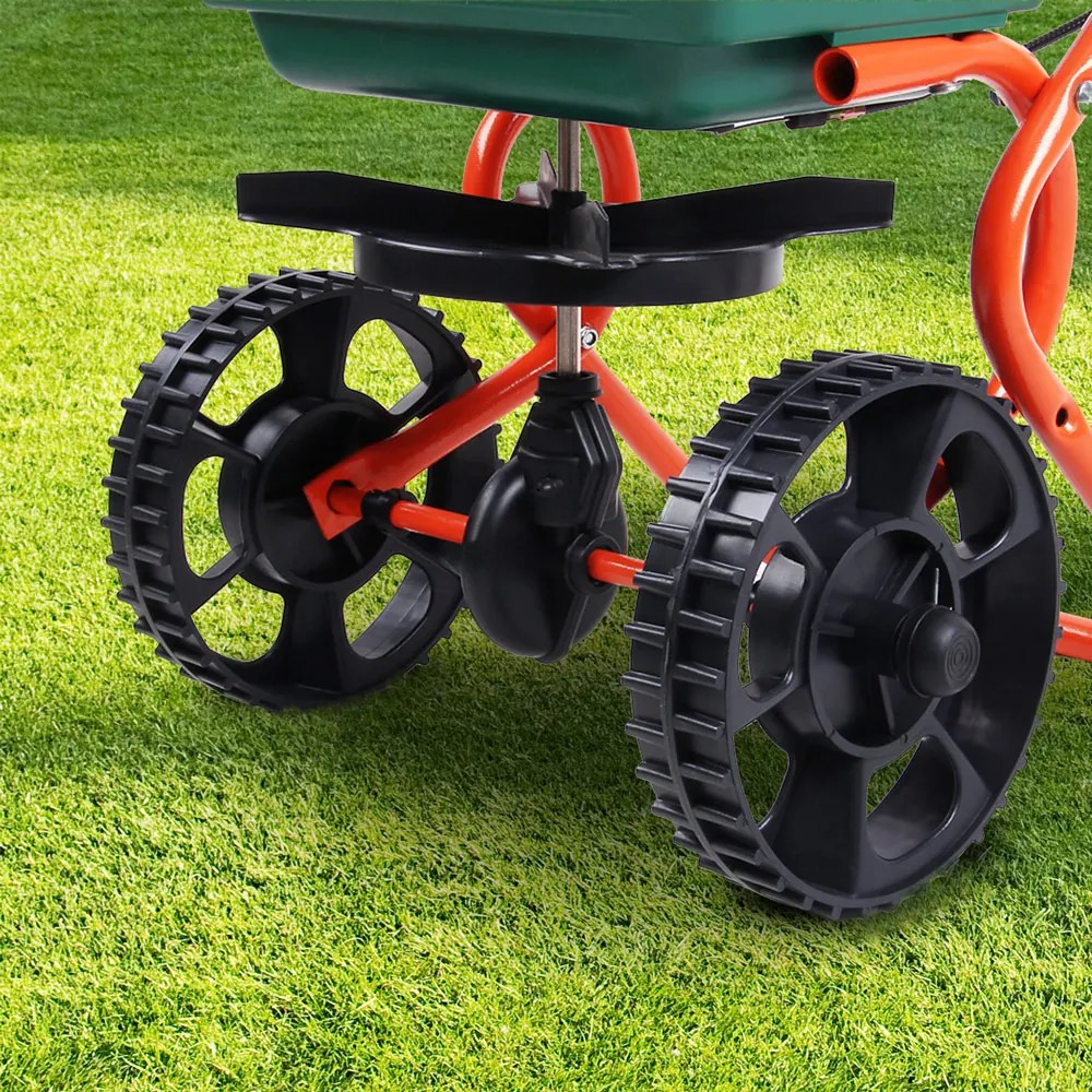 SEED szórókocsi, 25l, zöld/narancs Gardebruk