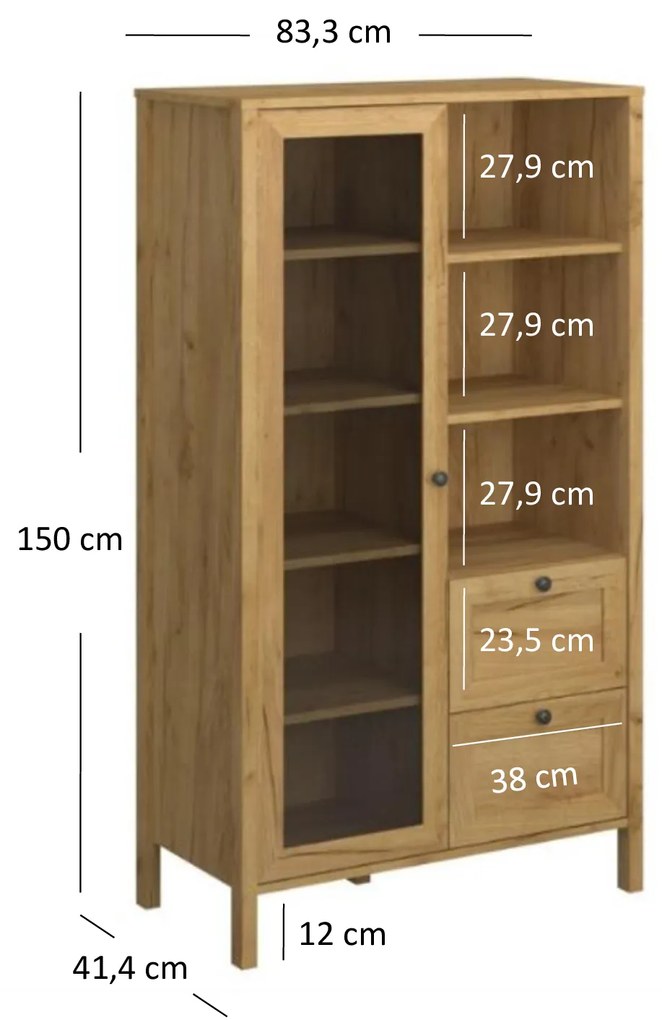 Vitrin Keira 1W2S (arany craft tölgy). 1052997