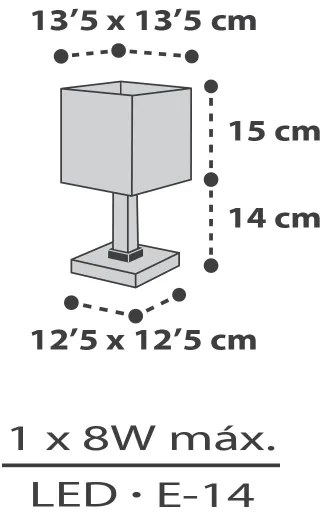 Dalber 63371 - Gyereklámpa LITTLE PIXEL 1xE14/8W/230V