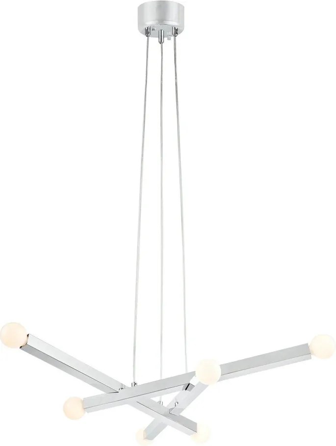 Ezüstszínű fém függőlámpa Stack – Markslöjd