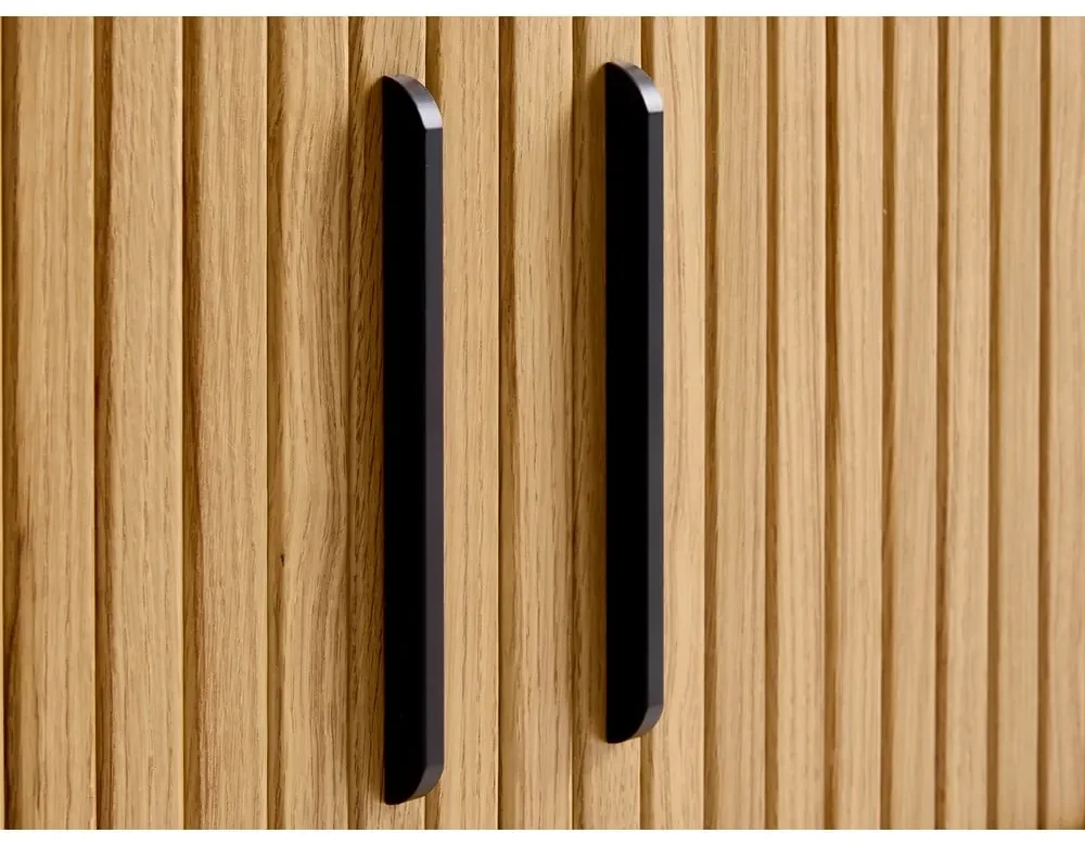 Natúr színű TV-állvány tölgyfa dekorral 56x180 cm Nola – Unique Furniture