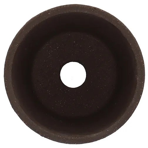 Terrakotta virágcserép, sötétbarna, 9 cm átmérőjű