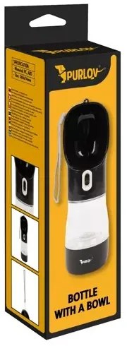 Bottle/bottle with bowl for dog Purlov 21033