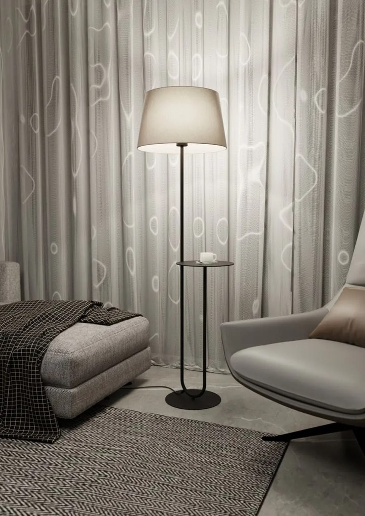 Emibig modern állólámpa hotel bézs fekete emi1421/lp1