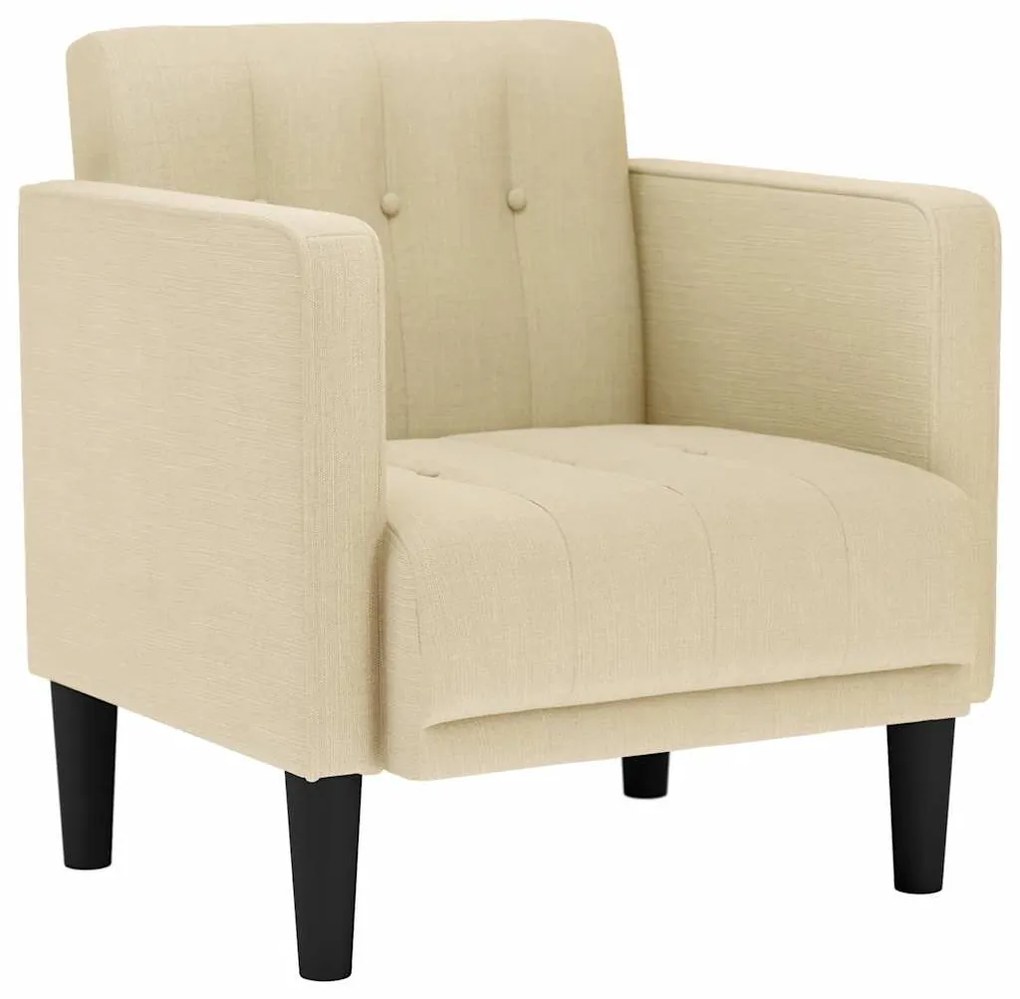 krém szövet kanapészék karfás szék 53 cm