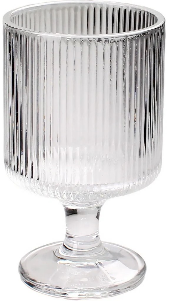 Toro Pohár üveg talppal 250 ml, 6,8 x 6,8 x 11 cm