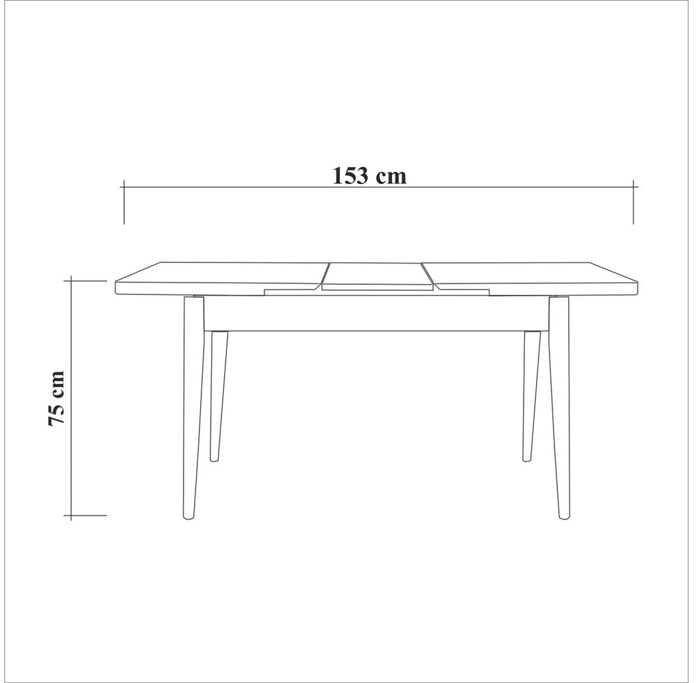 Étkező szett Dobuse 3 (fehér + szürke) (4 személy számára). 1093807