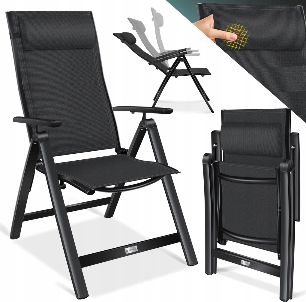 Kerti szék Kesser műanyag, fekete