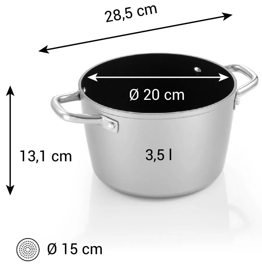 Tescoma GrandCHEF+ serpen 20 cm, 3,5 l, 20 cm átmérőjű