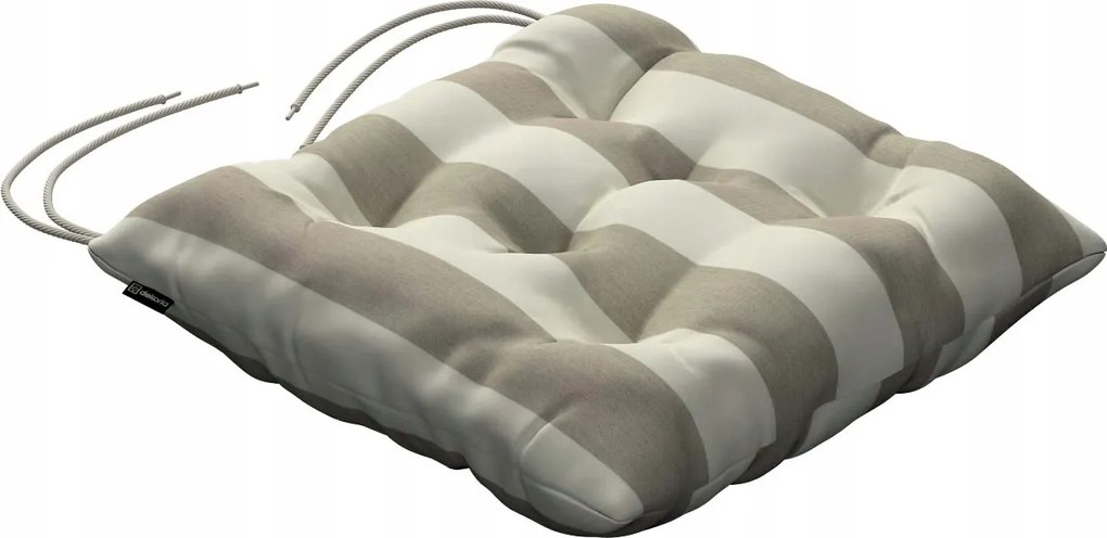 Jacek székpárna 38x38 bézs-fehér függőleges csíkos (5,5cm)