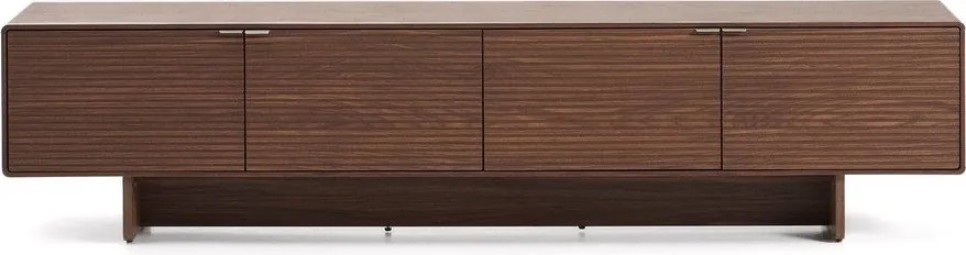 Sötétbarna TV-állvány diófa dekorral 200x46x40 cm Norlen – Kave Home