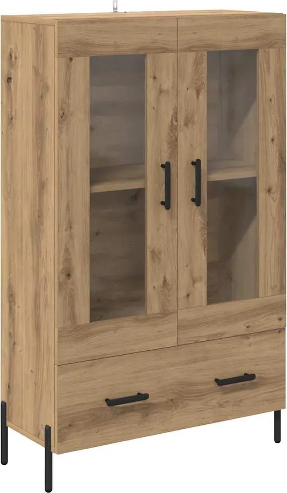 vidaXL Magasfiú Corona Artisan tölgy 69,5 x 31 x 115 cm Faanyag