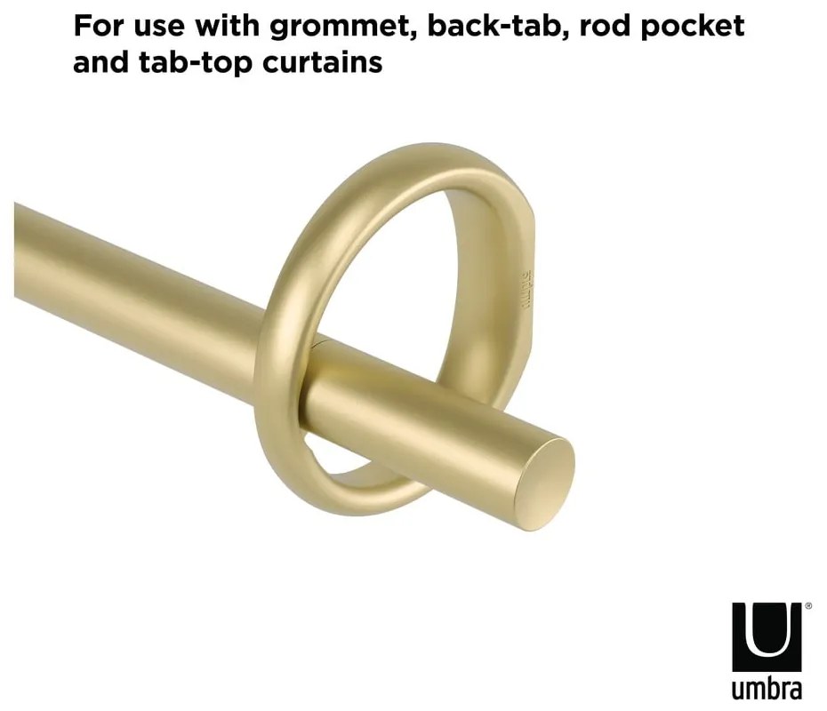 Acél bővíthető függönykarnis 107 - 305 cm Ringlet – Umbra