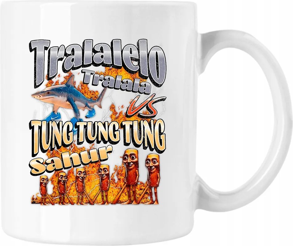 Bögre Tralalelo Vs Tung Sahur Fehér 330ml