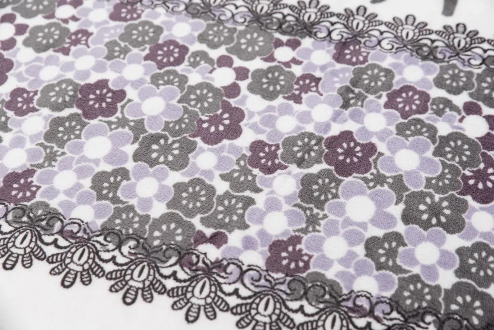 Mikroplüss ágyneműhuzat Karácsonyi rénszarvasok szürke