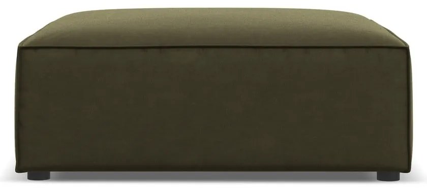 Zöld bársony lábtartó Jodie – Micadoni Home