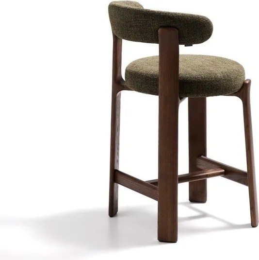 Zöld-sötét natúr színű kőrisfa bárszék (ülésmagasság 65 cm) Granite – Kave Home