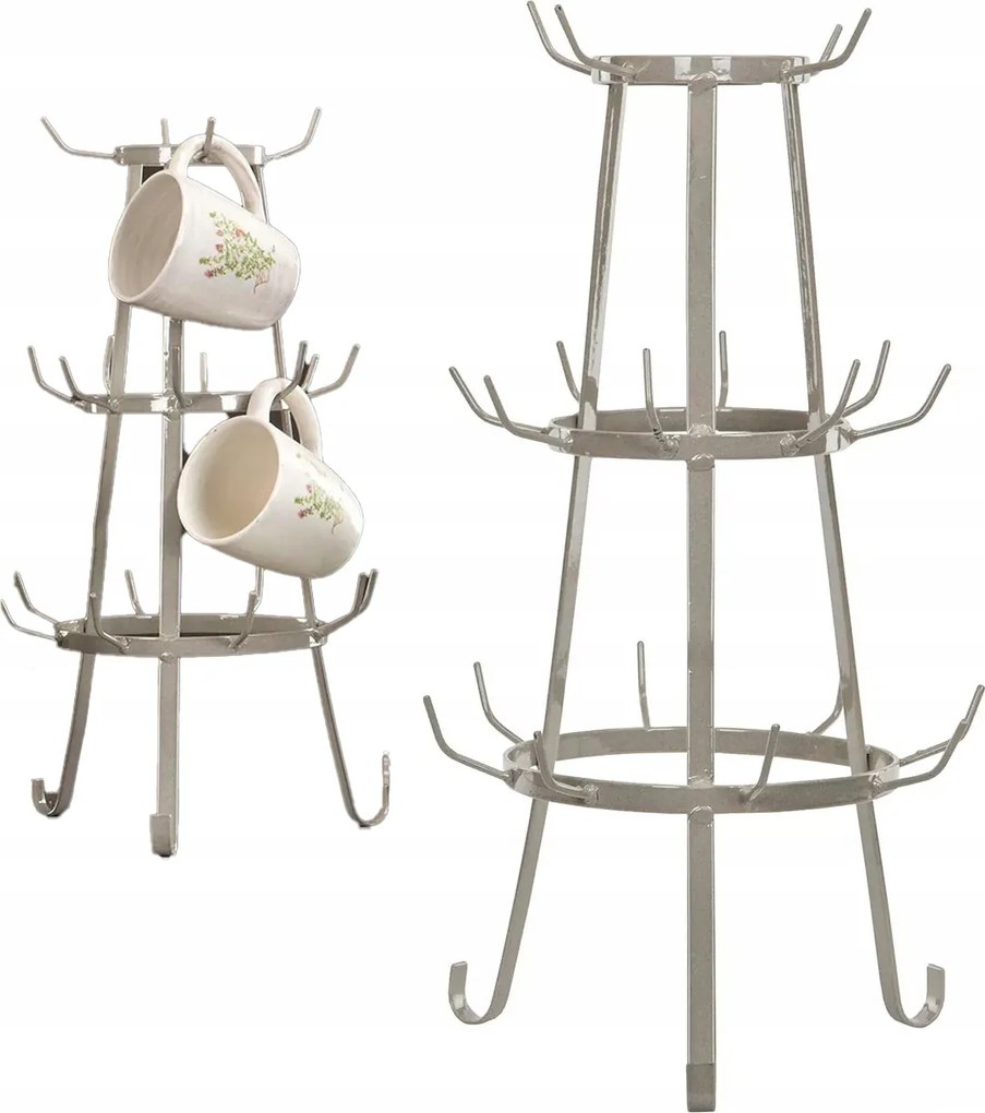 Konyhai Pohártartó Állvány konyhai kiegészítőkhöz bézs 50cm rendszerező