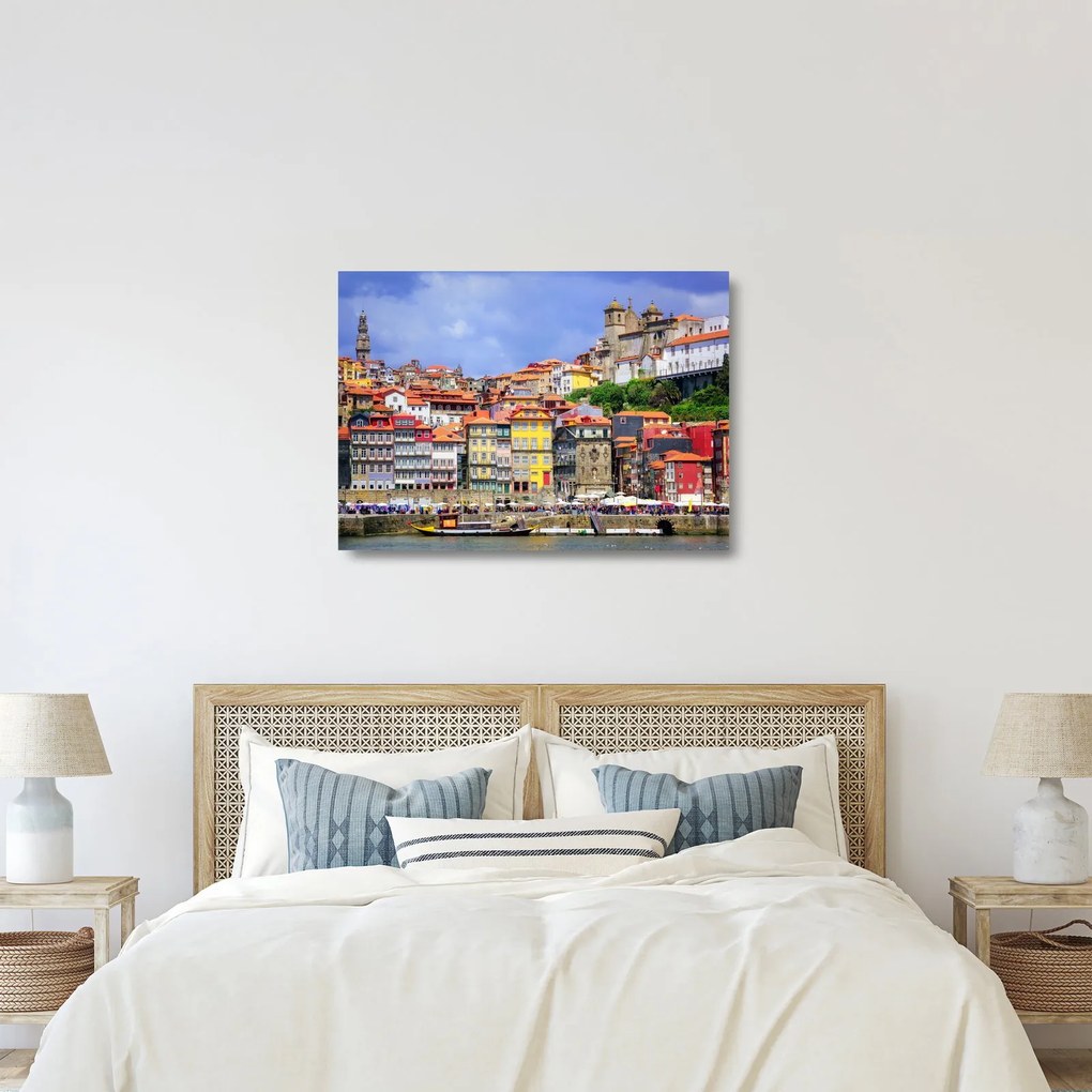 Üveg kép - Ribeira, Portugália (70x50 cm)