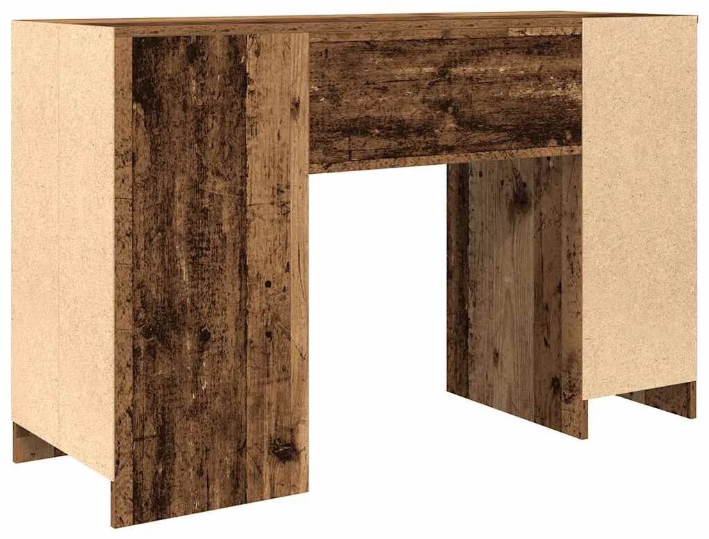 antik fa szerelt fa íróasztal 120x42x76 cm