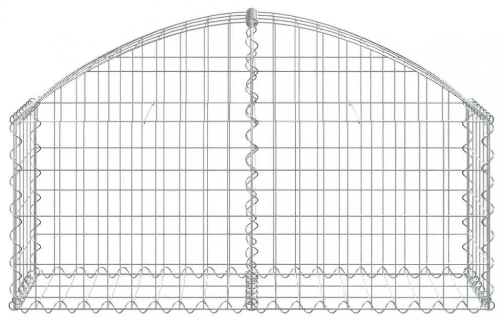 íves horganyzott vas gabion kosár 100x30x40/60 cm