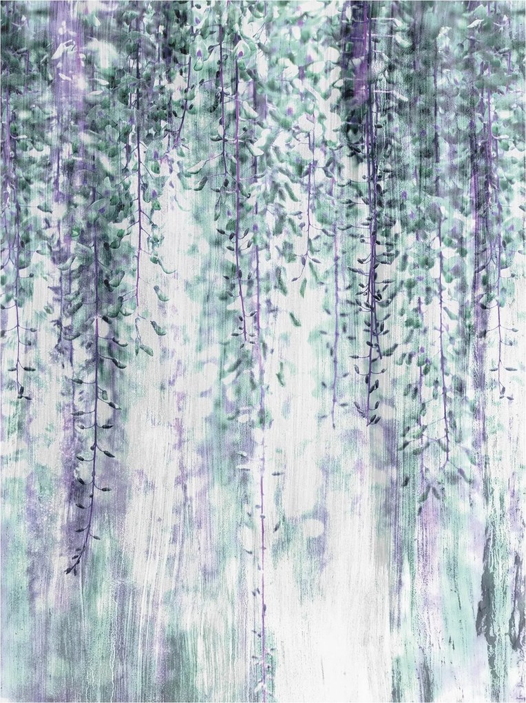 Flizelin fotótapéta Glicin finom virágok a nappaliba 206x275 +ragasztó