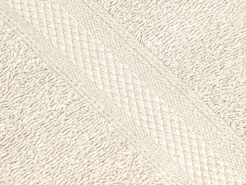 CLARYSSE ELEGANCE törölköző 60x110 cm krémszínű, 100% pamut