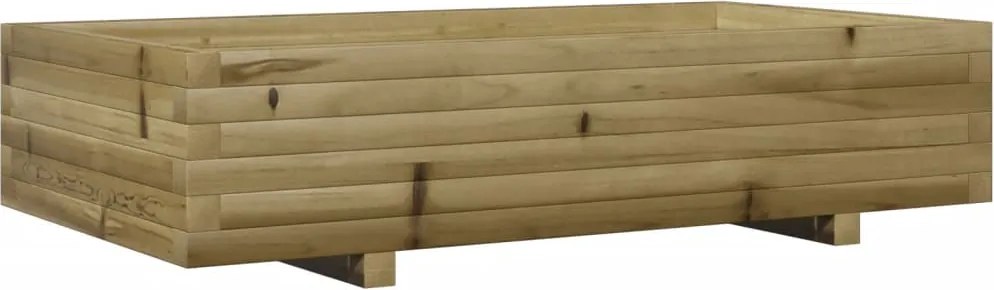vidaXL impregnált fenyőfa kerti virágláda 110x60x26,5 cm