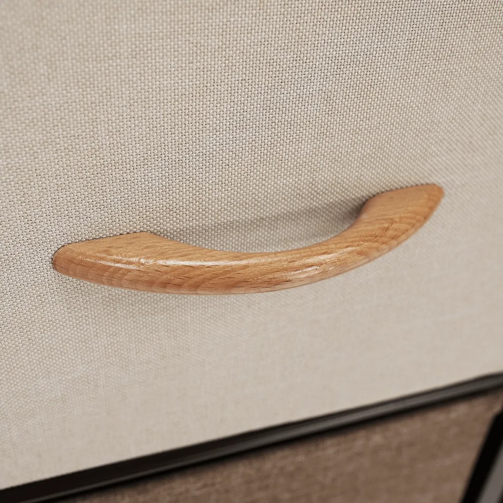 HAZEL TYP 4 szekrény szövet fiókokkal, barna, S